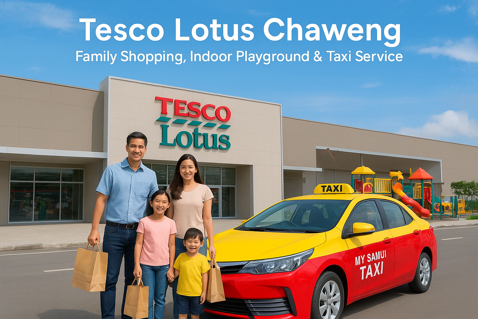 Taxi Service to Tesco Lotus Chaweng Koh Samui